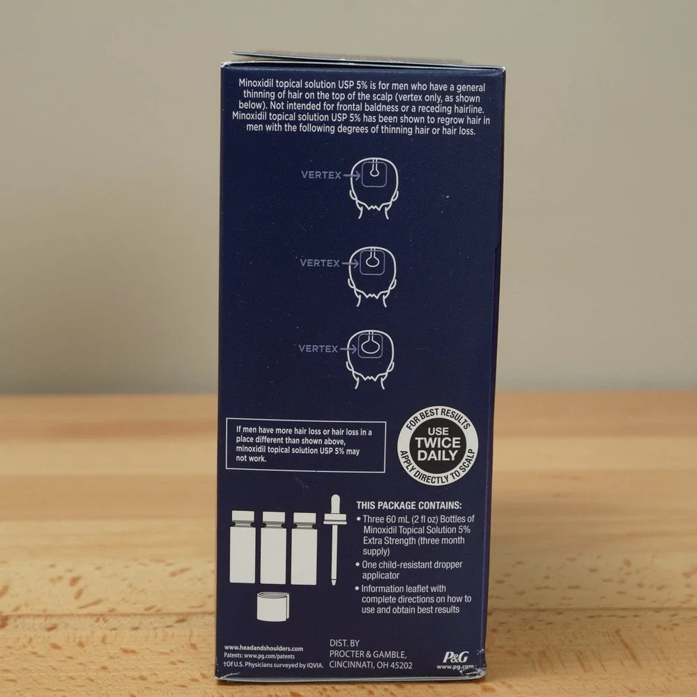 Head & Shoulders Scalp X 5% Minoxidil Hair Regrowth Treatment for Men 6oz